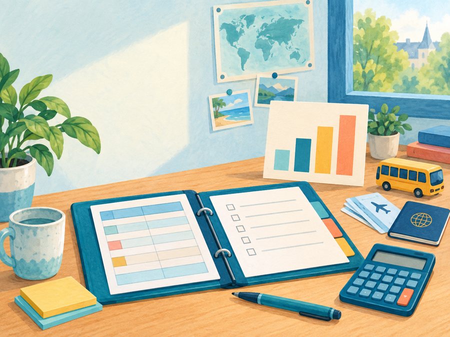 Budgetplanung für eine Klassenfahrt